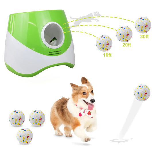 Dog Ball Thrower Launcher – Dog ball launcher with 3 tennis balls