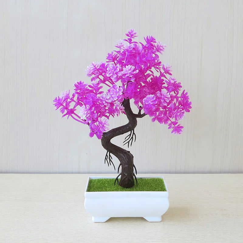 Artificial Bonsai Plant – Fake potted tree for indoor decoration