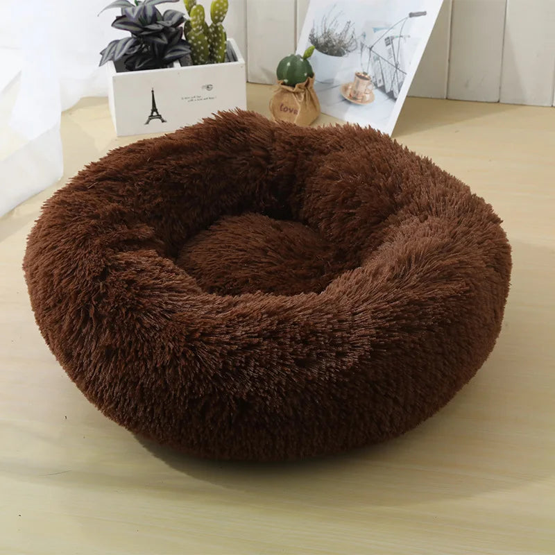Plush Pet Bed – Warm, Washable & Detachable Cat/Dog Nest