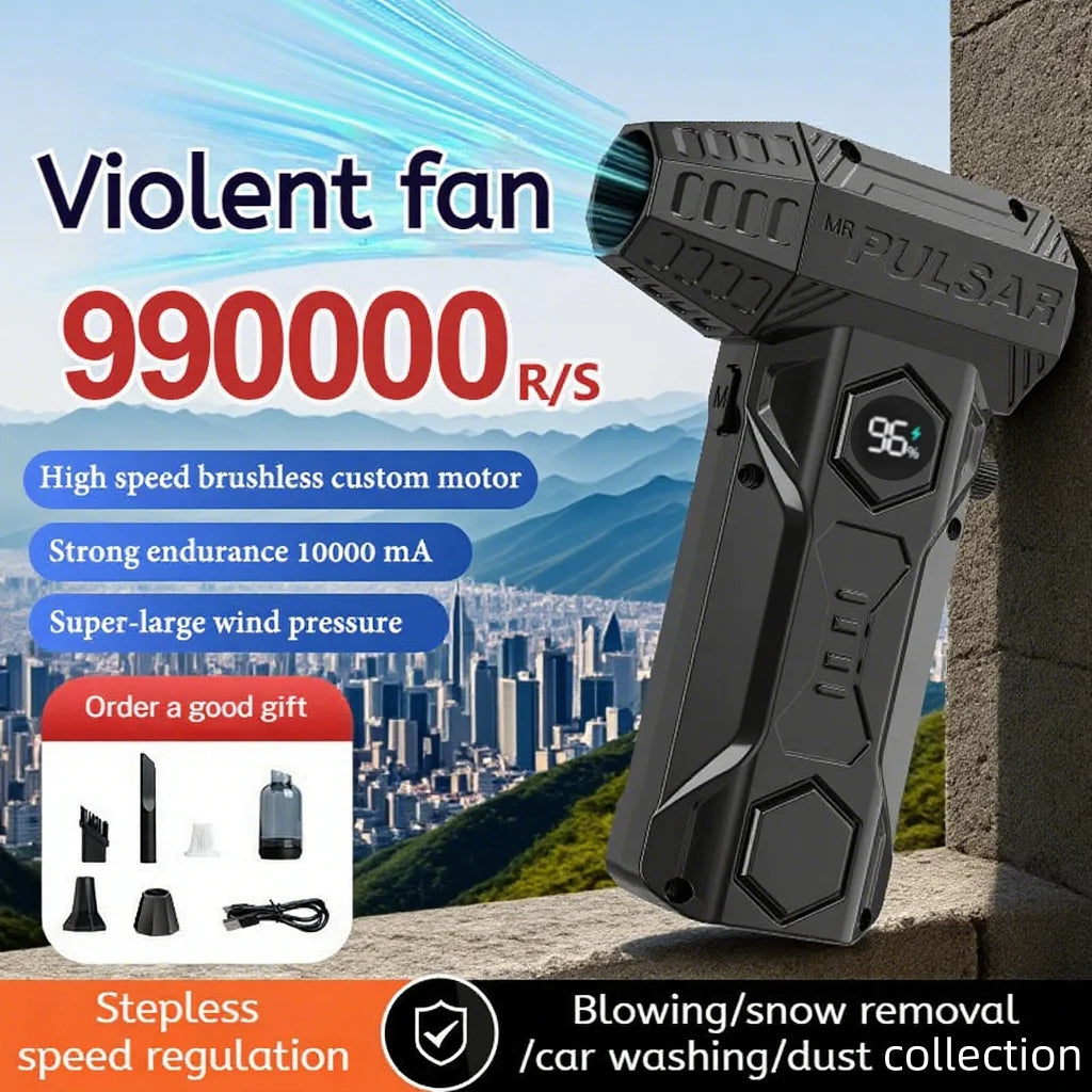 X11 Jet Blower – Portable fan and vacuum with 10,000mAh battery