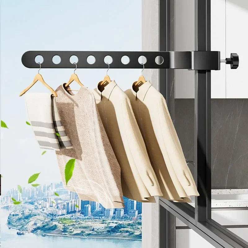Rotating Hanger Rack – Foldable wall-mounted clothes hanger