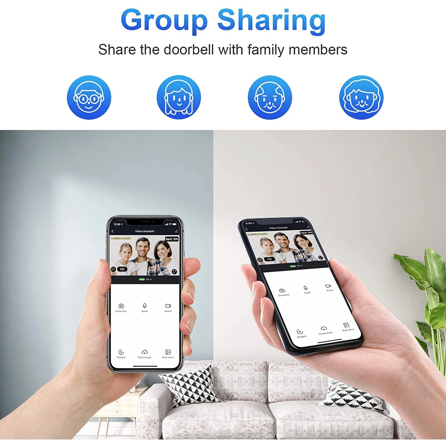 1080P WiFi Smart Video Doorbell – Smart video doorbell with motion detection