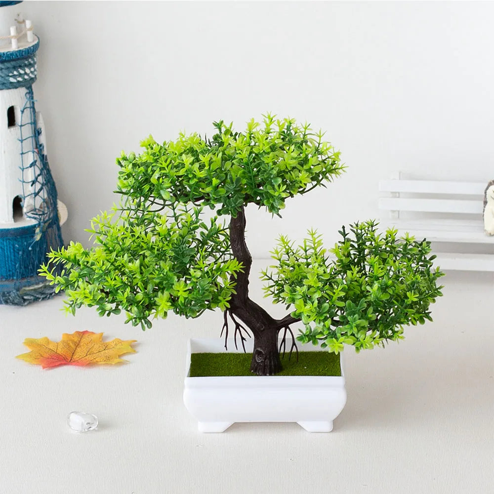 Artificial Bonsai Plant – Fake potted tree for indoor decoration